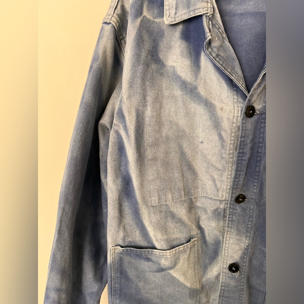Vintage Blue French Chore Jacket - Picture 4 of 10